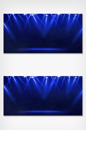 藍(lán)色舞臺的燈光藝術(shù)